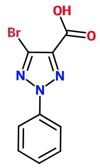 MC085348 5-Bromo-2-phenyl-2H-1,2,3-triazole-4-carboxylic acid (image for) MC085348 5-Bromo-2-phenyl-2H-1,2,3-triazole-4-carboxylic acid